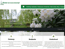 Tablet Screenshot of donshoveniersbedrijf.nl